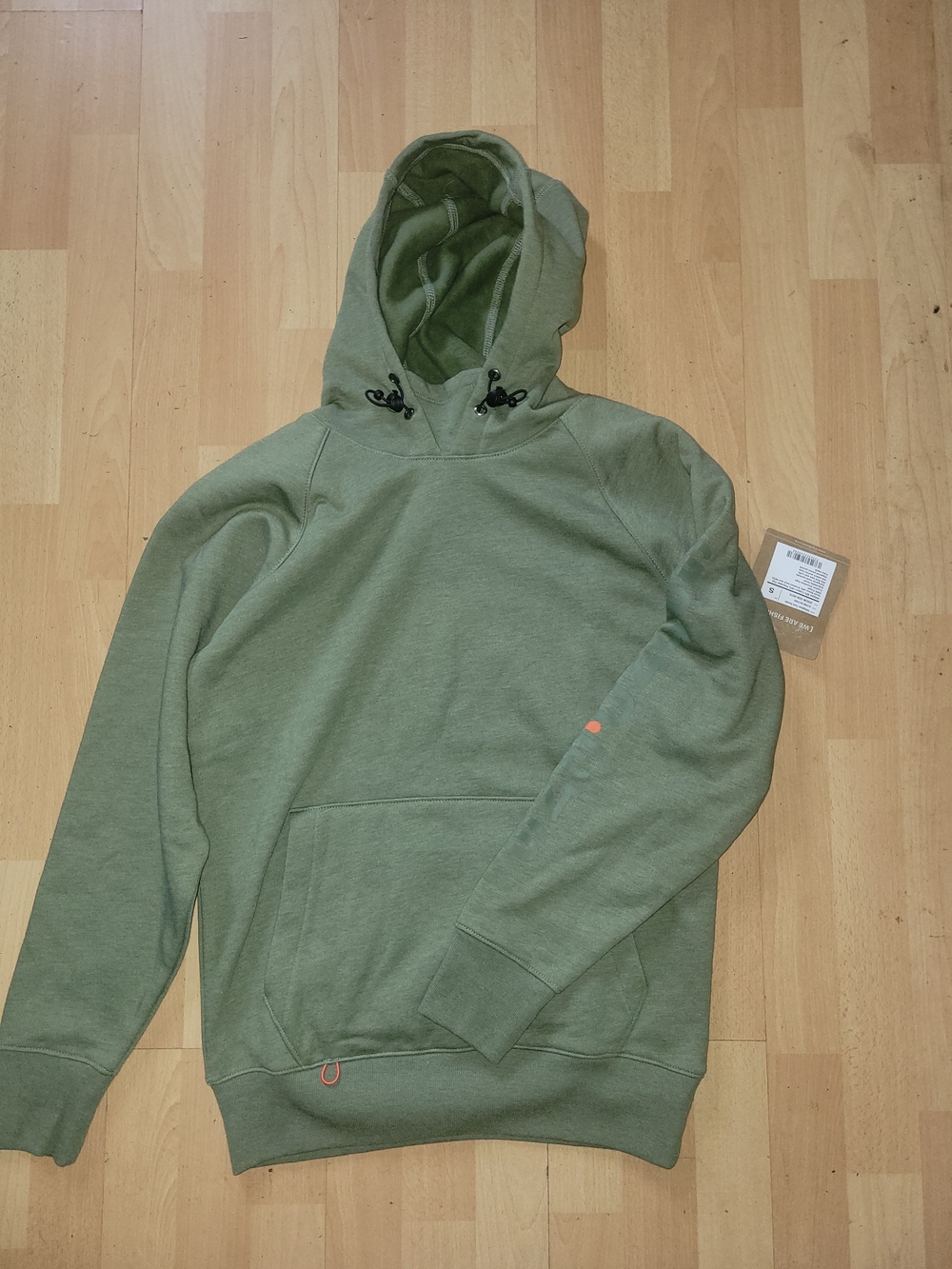 Grundens Dillingham Tech Hoodie Olive Heather Size Small Fishing Pullover